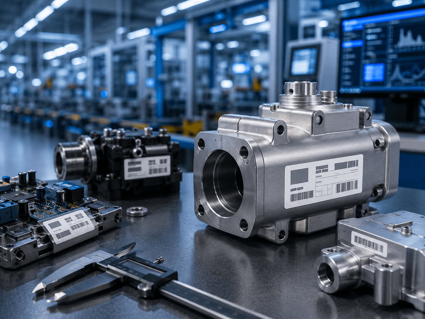 Operação industrial com soluções de identificação e rastreabilidade