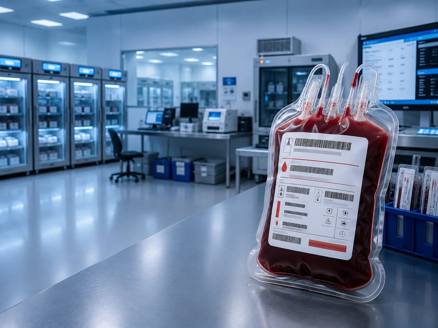 Etiqueta para Bolsa de Sangue / Soro