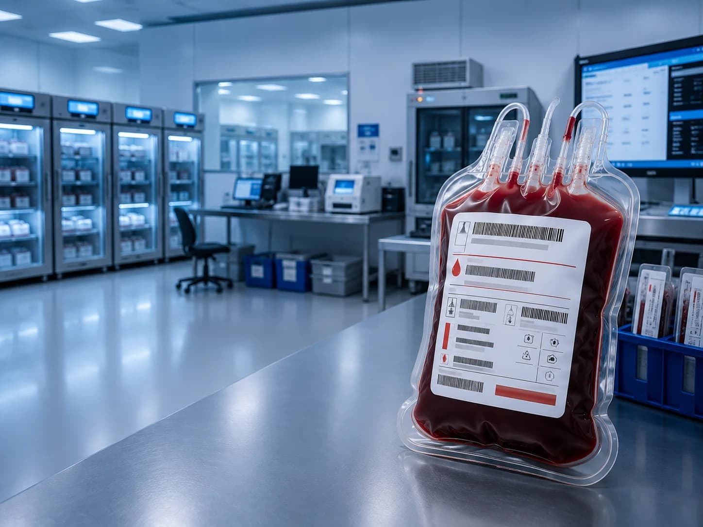 Etiqueta para Bolsa de Sangue / Soro